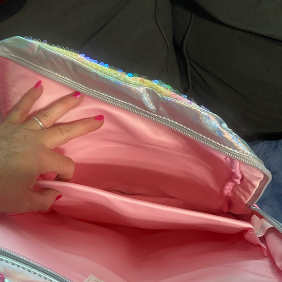 Cat & Jack Pink and Silver Unicorn Backpack - Picture 5 of 6